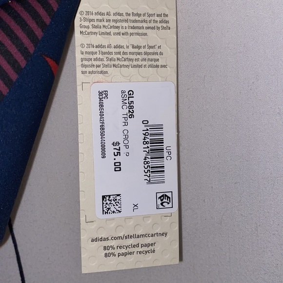 Adidas Stella McCartney crop top Spring ‘21 as XL - Picture 3 of 7